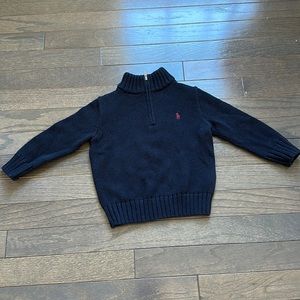 Ralph Lauren baby Cotton Quarter-Zip Sweater. 18 months. Only worn once.